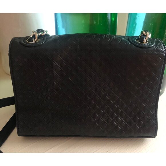 TORY BURCH Leather Quilted Diamond Black Crossbody Bag - Picture 4 of 11